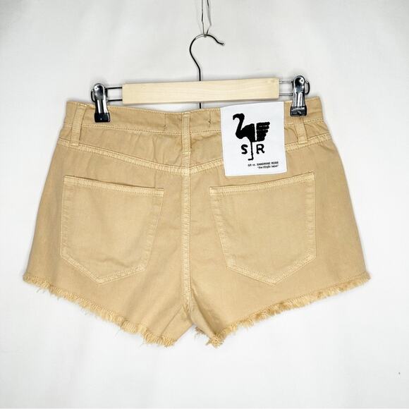 SANDRINE ROSE x Free People Beige Cut Off Shorts NWT in Size 27 - Picture 6 of 6